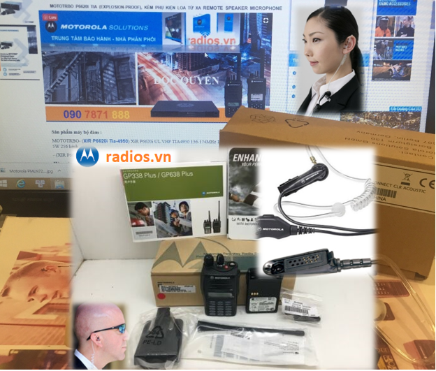 Tai nghe Motorola PMLN7270A dùng cho máy bộ đàm P6620I P6600i